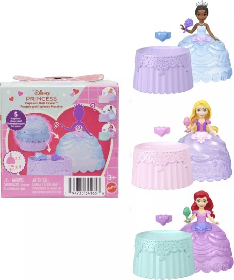 Mattel JJT70 Disney hercegnők Valentin-napi mini meglepetés baba - Többféle