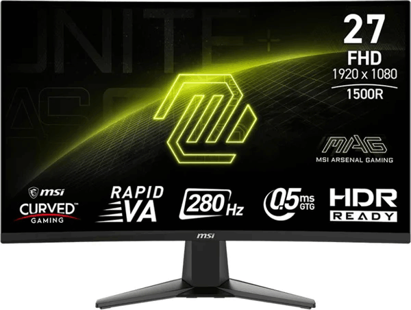 MSI 27" MAG 276CXFDE 16:9 FullHD Fast VA LED Ívelt Gaming Monitor - Fekete