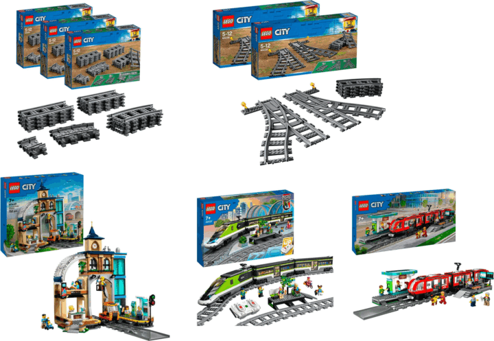 LEGO City - 5 dobozos Vasútállomás csomag