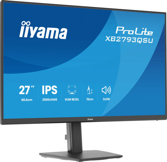 iiyama 27" XB2793QSU-B1 ProLite 16:9 QHD IPS LED Monitor - Fekete