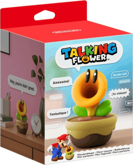 Nintendo Chatter Flower interaktív játékfigura