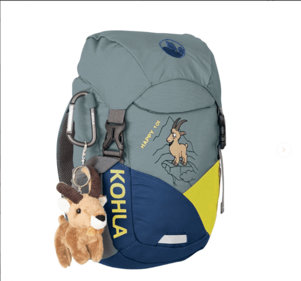 Kohla Happy Vízálló Gyermek Túrahátizsák 10L - Zöld/Kék