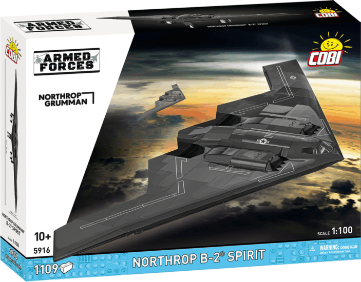 Cobi Northrop B-2 Spirit bombázó repülő 1109 darabos műanyag makett 1:100