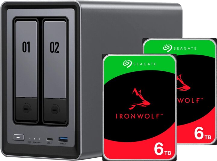 Ugreen DXP2800 2-rekeszes NAS Hálózati Adattároló + 2x 6TB HDD Ugreen DXP2800 2-rekeszes NAS Hálózati Adattároló + 2x 6TB HDD