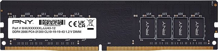 PNY 16GB / 2666 DDR4 CL19 Single Desktop RAM