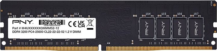 PNY 8GB / 3200 DDR4 CL22 Single Desktop RAM
