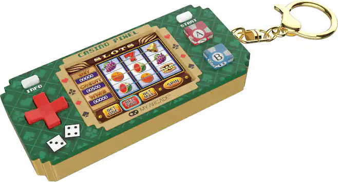 dreamGear My Arcade Casino Pixel Játékkonzol kulcstartó