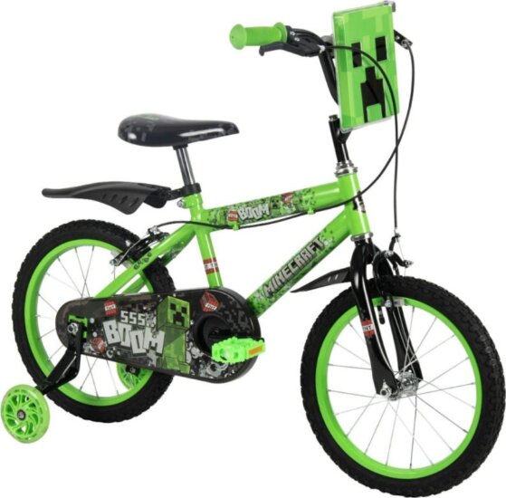 Huffy 21404W Minecraft Gyermek Kerékpár 16" - Zöld