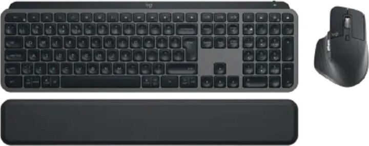 Logitech 920-012840 Master Series MX Keys S MAC Billentyűzet + Egér DE - Fekete