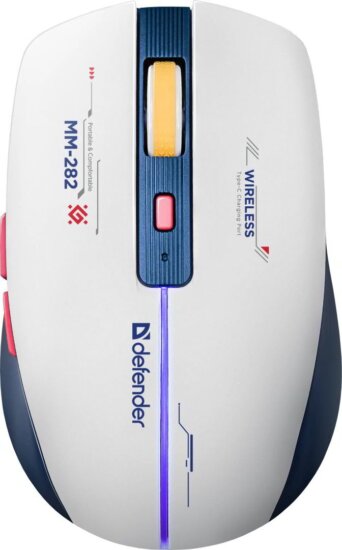 Defender MM-282 RF Wireless Gaming Egér - Fehér/Kék