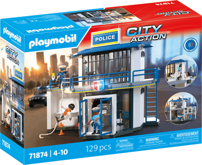 Playmobil 71784 City Action - Rendőrőrs Körözési Szobával