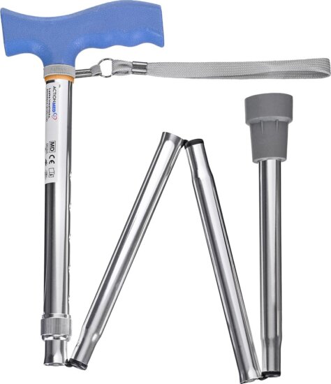 ActionMed LI101AM Összecsukható Sétabot - Ezüst