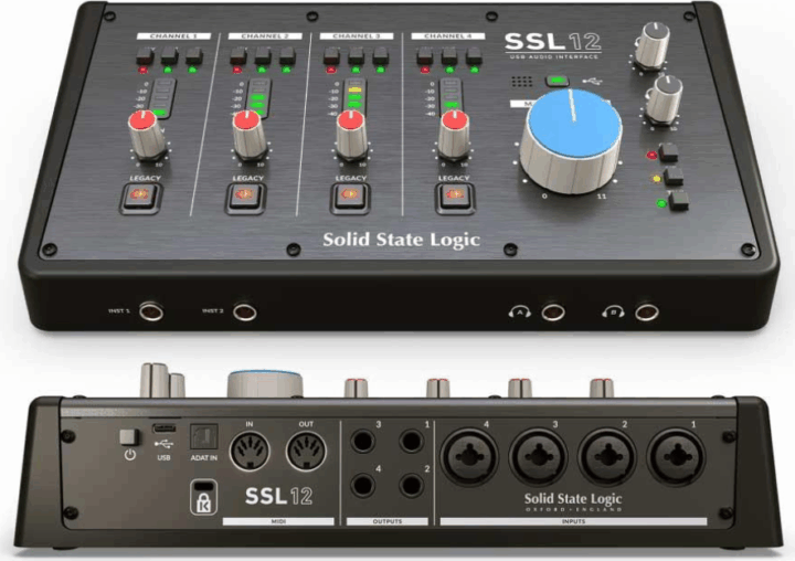 Solid State Logic SSL12 USB-C Audio Interfész - Fekete