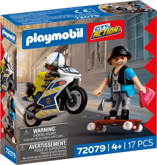 Playmobil 72079 City Action - Motoros Üldözés