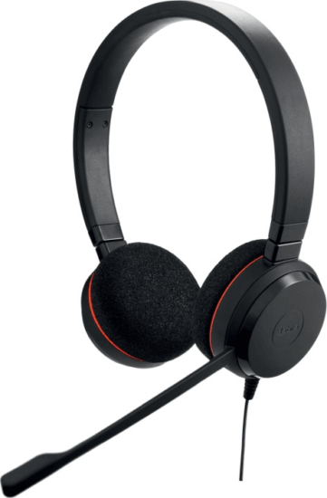 Jabra Evolve 20 MS Vezetékes stereo Fejhallgató headset - Fekete
