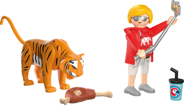 Playmobil 72089 Animals & Friends - Állatkerti Tigrisek és látogatók