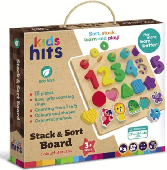 Kids Hits Fa formaillesztő bébijáték - Számolás