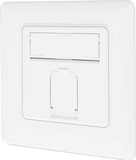 Digitus CAT6A 1xRJ45 LSA Süllyesztett Fali Aljzat - Fehér