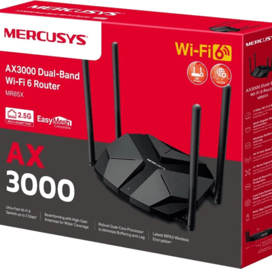 Mercusys MR85X 2402 MBit/s 4-port WiFi6 Router