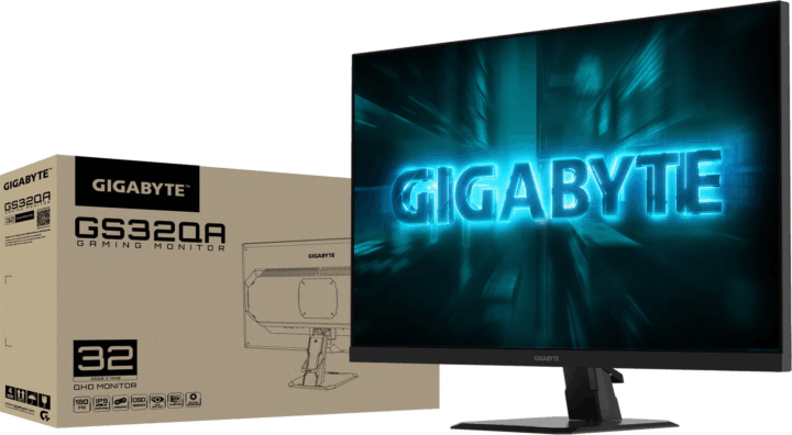 GIGABYTE 31.5" GS32QA 16:9 QHD SS IPS Gaming Monitor - Fekete