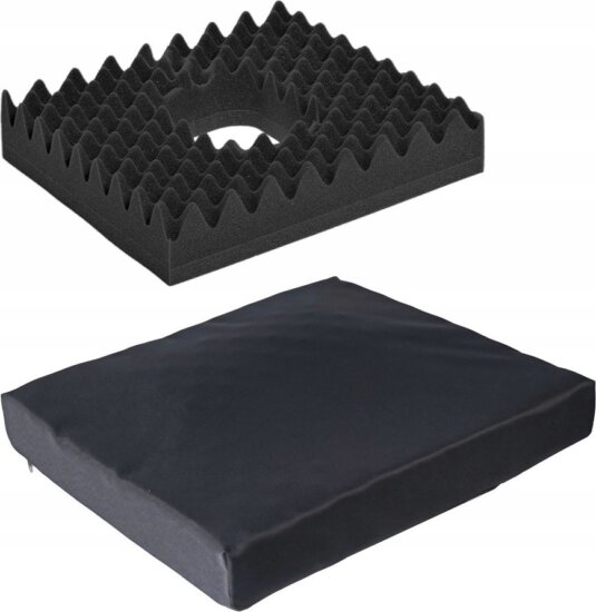 REHAFUND RF-K1 COMFORT üléspárna 40,5 cm x 44 cm x 8 cm - Fekete