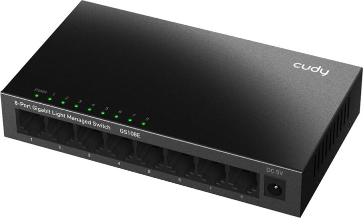 Cudy GS108E Smart Managed 8-port Gigabit Asztali Switch