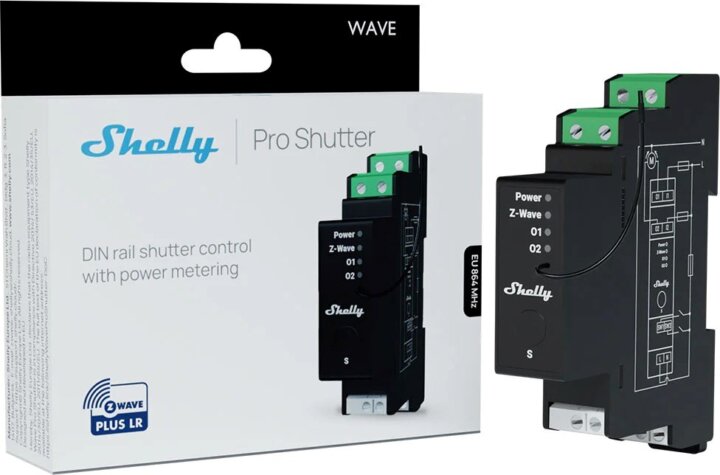 Shelly 3800238071981 Wave Pro Redőny vezérlő Okos relé