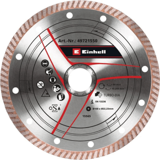 Einhell 49721550 Gyémánt Vágókorong Ø150 x 22,23 x 1,6mm