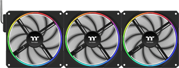 Thermaltake TS 140 EX RGB 140mm PWM Rendszerhűtő ventilátor szett 3db - Fekete