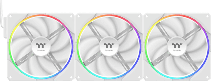 Thermaltake TS 140 EX RGB 140mm PWM Rendszerhűtő ventilátor szett 3db - Fehér