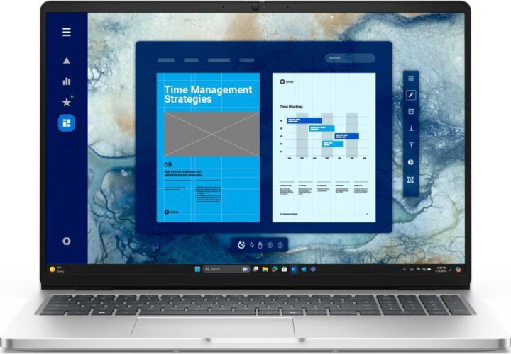 Dell Pro 16 PC16250 Laptop Ezüst (16" / Intel Core Ultra 5-235 / 16GB / 512GB M.2 SSD / Win 11 Pro)