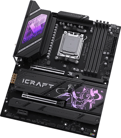 Maxsun AMD MS-ICRAFT B850 AIGA DDR5 AMD AM5 ATX Alaplap