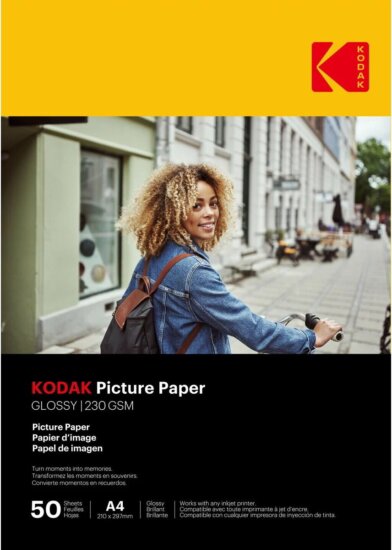 Kodak Fine Art A4 High Gloss 230g Fotópapír (50 db/csomag)
