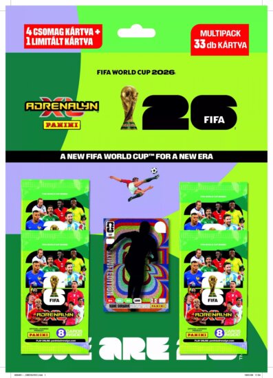 FIFA World Cup 2026 Adrenalyn XL Multipack gyűjtő kártyacsomag
