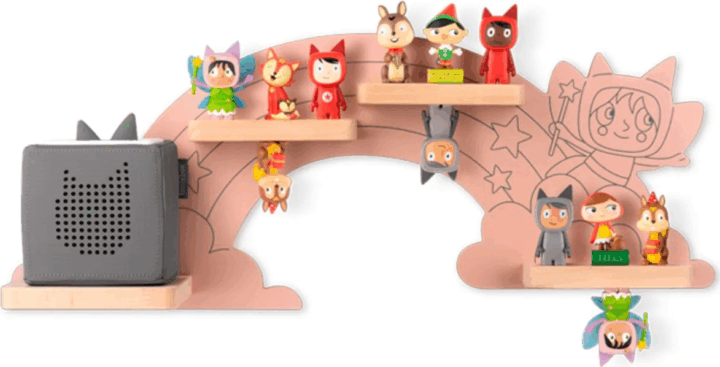 Tonies A szivárvány mögött gyerekszoba dekoráció Polc - Rózsaszín