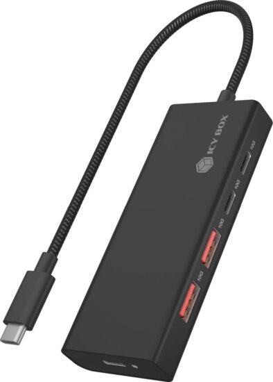 ICY BOX IB-HUB1436-CPD USB 3.2 Gen 2 4-port HUB (2x USB-A 3.2 Gen 2 + 2x USB-C 3.2 Gen 2)
