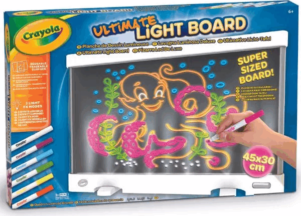 Crayola Neon világító rajztábla filctollakkal