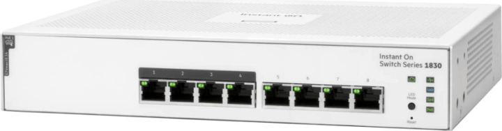 HPE Networking Instant On 1830 Smart Managed 8-port Gigabit PoE Rack/Asztali Switch