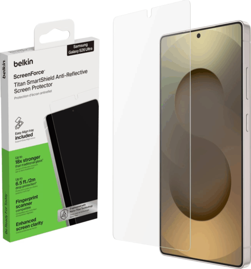 Belkin OVB074hq Titan SmartShieldS26 Ultra Kijelzővédő üveg