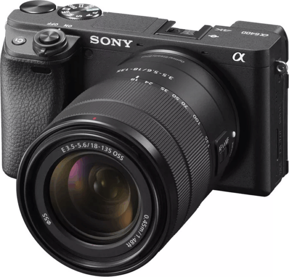Sony Alpha 6400 AM Kompakt Fényképezőgép váz + SEL 18-135 Objektív