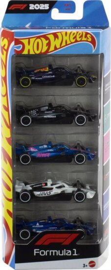 Mattel JLN11 Hot Wheels Formula 1 2025 5-darabos kisautó készlet