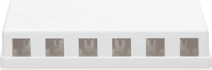 Digitus DN-93705 6‑Port Hálozati Keystone Szerelődoboz - Fehér