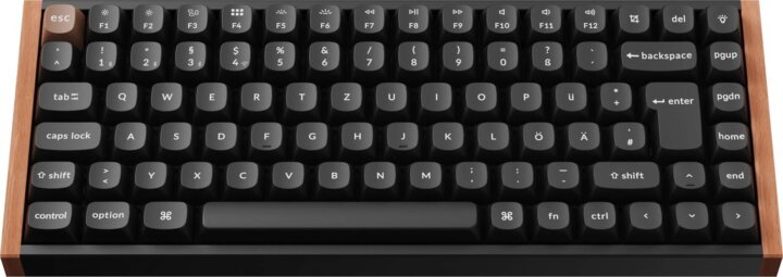 Keychron K2H-F1-DE Mechanikus Bluetooth + RF Wireless USB-C Gaming Billentyűzet DE - Fekete (Gateron Nebula) Keychron K2H-F1-DE Mechanikus Bluetooth + RF Wireless USB-C Gaming Billentyűzet DE - Fekete (Gateron Nebula)