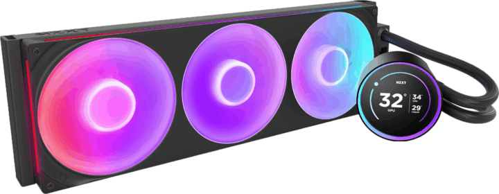 NZXT Kraken Elite 420 RGB 420 mm All in One Univerzális CPU Vízhűtés - Fekete