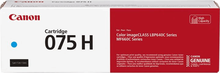 Canon 075H Eredeti Toner - Cián