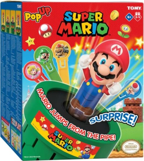Tomy Pop Up Super Mario családi társasjáték