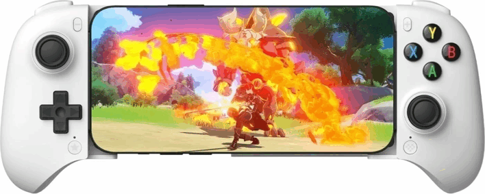 8BitDo Ultimate Mobile tvOS Hall Effect Bluetooth vezeték nélküli kontroller (iOS / Android) - Fehér