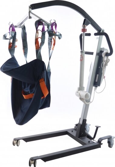 MDH DAVID Betegemelő / Szállító Max 150kg - Fekete