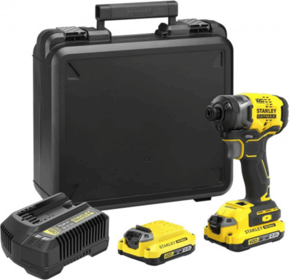 Stanley SFMCF820D2K-QW Impact Driver Akkus Ütvecsavarozó + 2x18V Akku + koffer