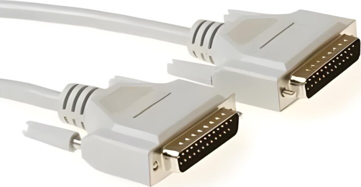 ACT AK4015 D-Sub 25 apa - D-Sub 25 apa Adatkábel 1,8m - Elefántcsont